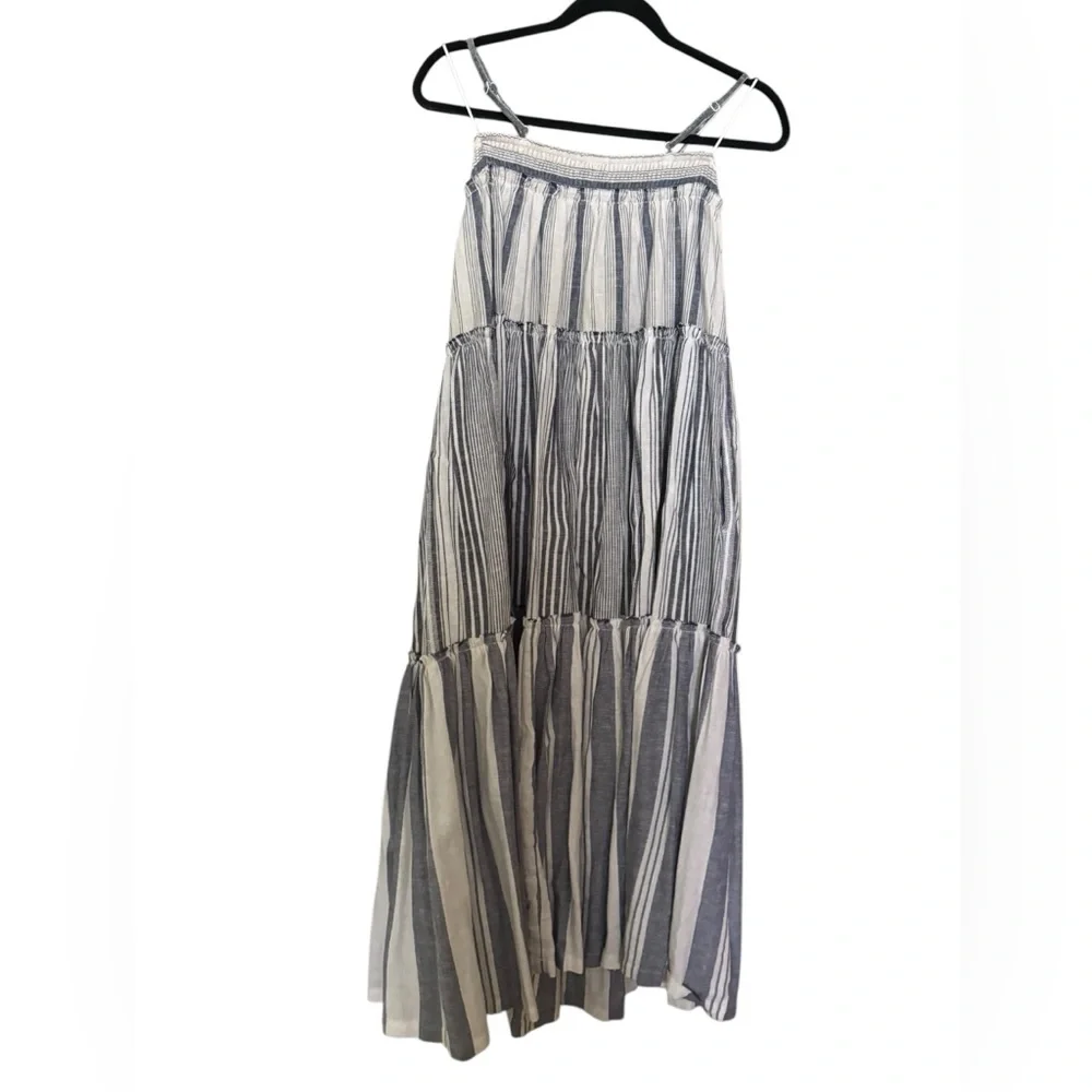 J Crew Women's Chambray‎ Blue Stripe Dress